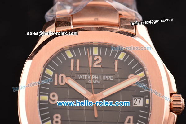 Patek Philippe Aquanaut 4813 Automatic Rose Gold Case/Strap with Chocolate Dial - Click Image to Close